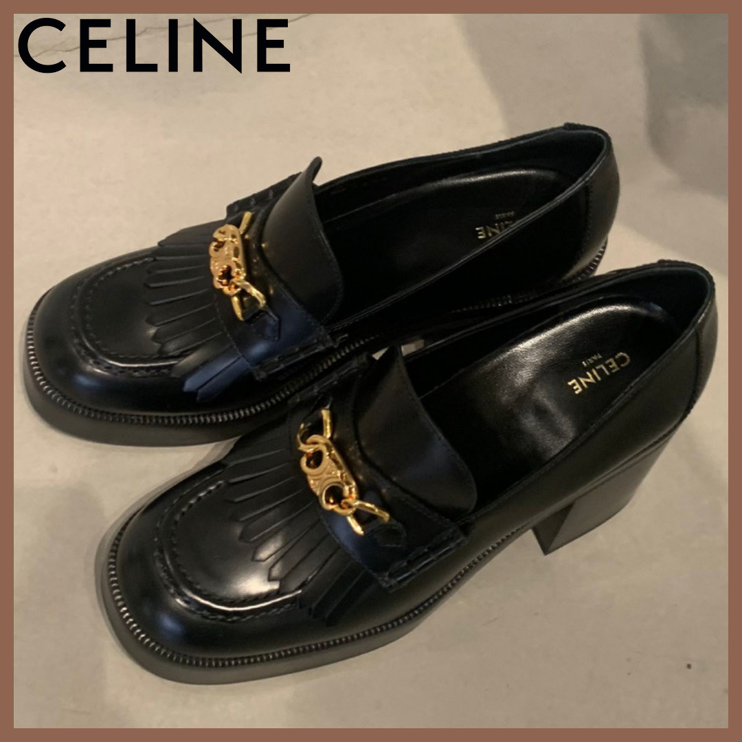 【CELINE】トリオンフ チェーン♪CELINE テス ローファー