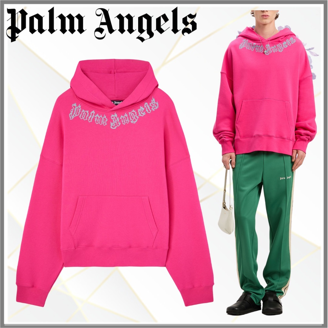 【Palm Angels】翼付きモノグラムネックレス