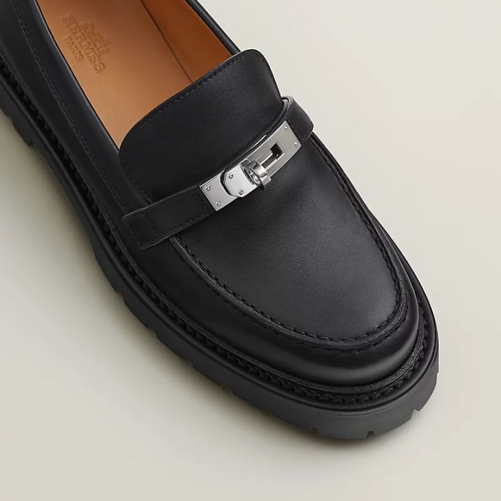 HERMES《長年使える☆》 ローファー レザー ダービーシューズ