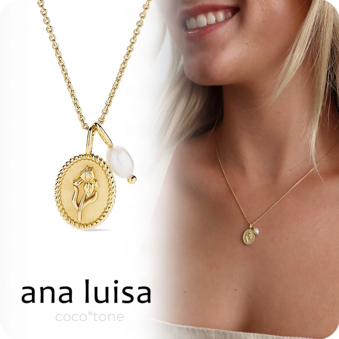 ana luisa◆ケイティ 花/パールのコインネックレス＊Katie