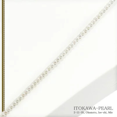 3913：ベビー(81.5cm)あこや真珠ネックレス＜2.5〜3mm＞N-12855