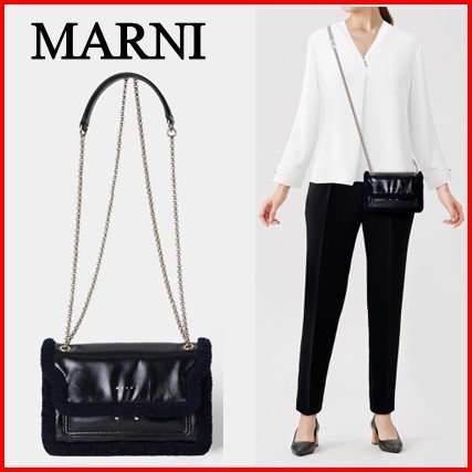 【関税込み】MARNI☆ TRUNK ENVELOPE チェーン ショルダーバッグ