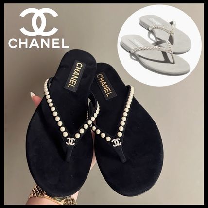 23SS☆》シャネル サンダル スエード フットベット (CHANEL