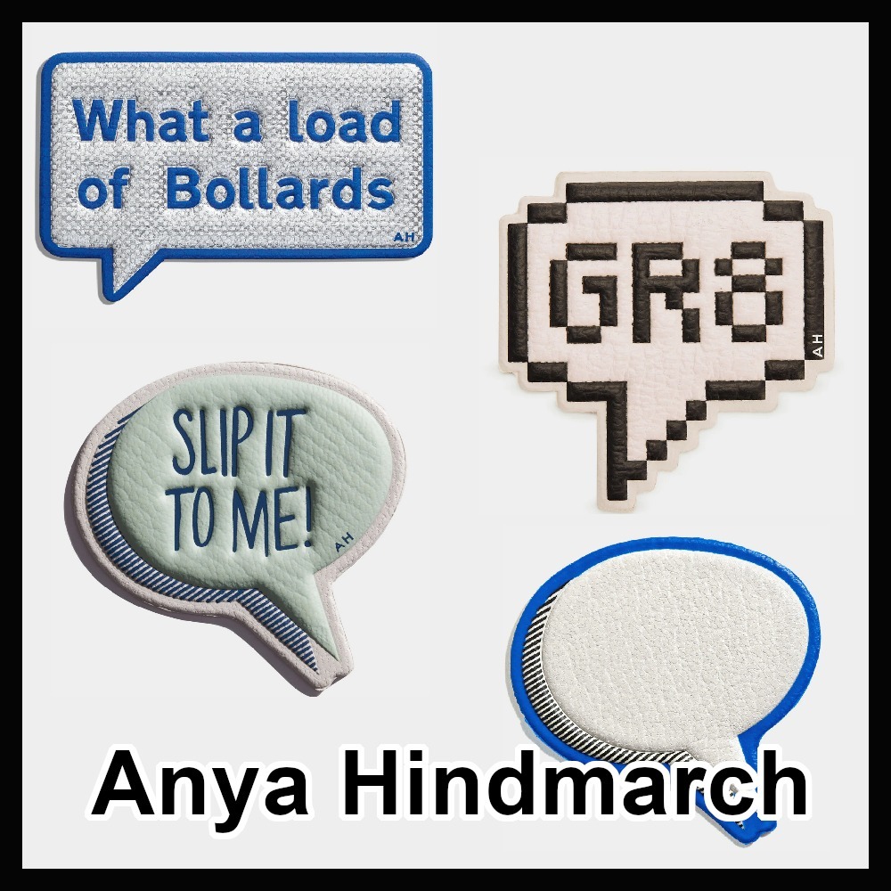 関税負担なし【Anya Hindmarch】吹き出し ステッカー 4種