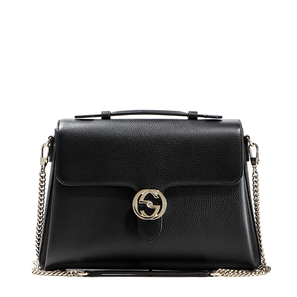 【GUCCI】INTERLOCKING G SHOULDER BAG