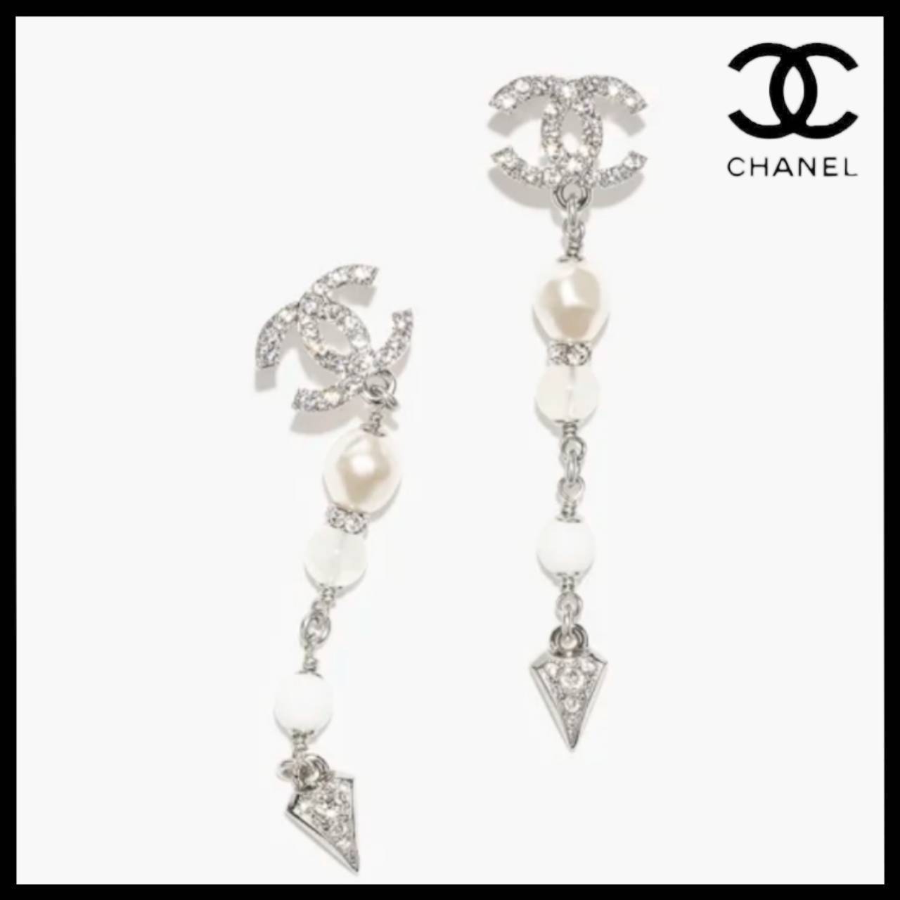 【25S♢揺れる 美しい雫パール】CHANEL*ピアス 揺れる雫パールがフェミニンな♪【CHANEL】25S ピアス