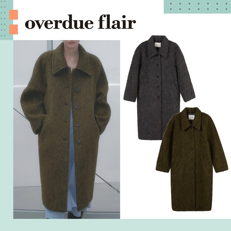overdue flair ♥ HAIRY BALMACAAN COAT /追跡付