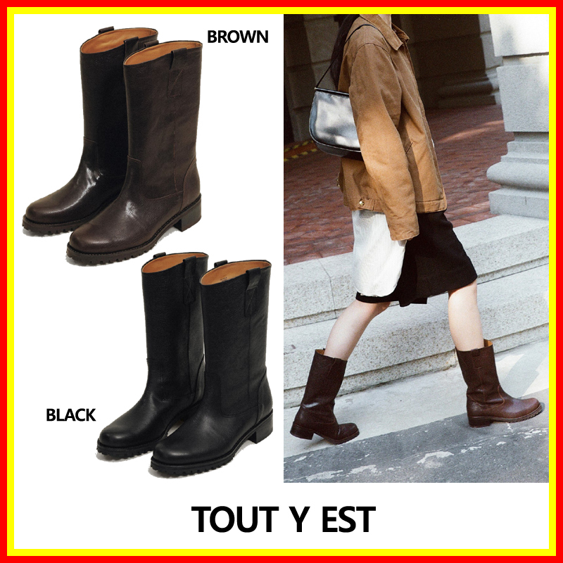 TOUT Y EST] BOOTS LEONIE /追跡付 ミドルブーツ