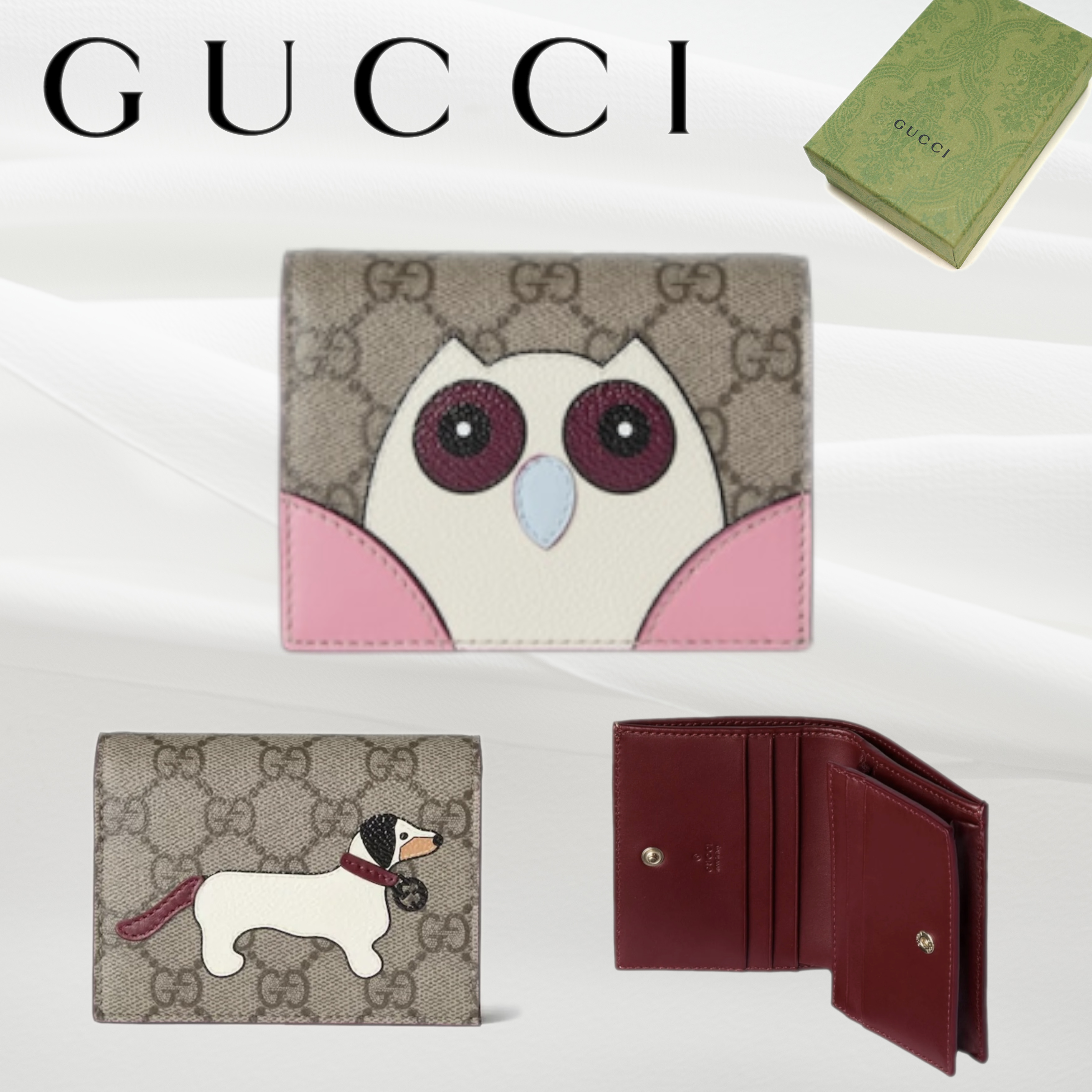 【GUCCI】ディテール付き GG ミニウォレット