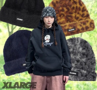 プレゼントに最適 大人気 XLARGE MOHAIR KNIT CAP もこもこ感◎