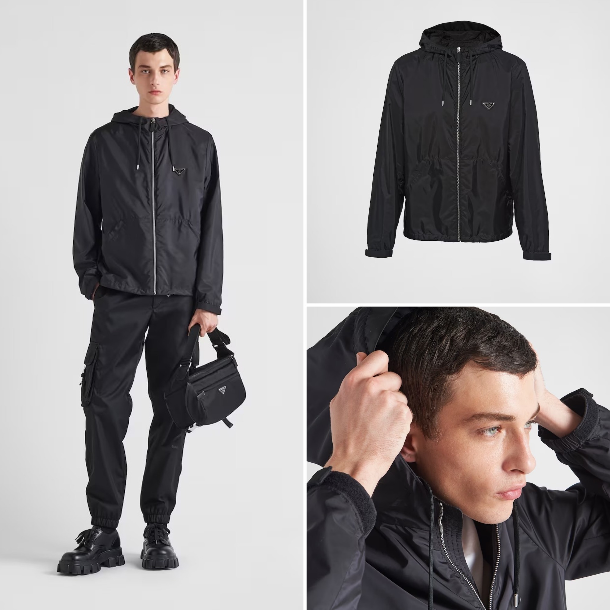《送料無料》PRADA Re-Nylon jacket