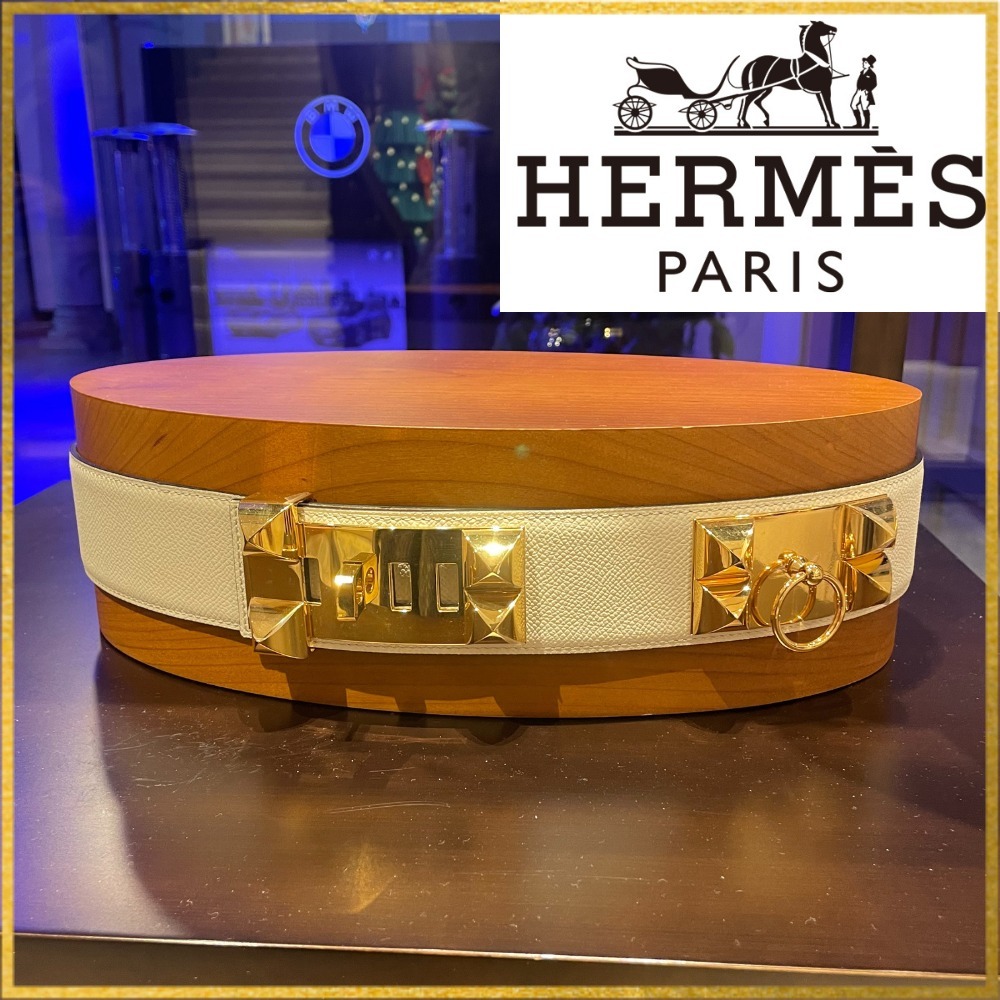【コーデのアクセント】HERMES ベルト 《コリエ・ド・シアン》50