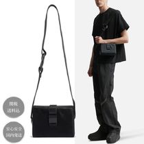ヘリオットエミル ロゴナイロンショルダーバッグ シルバー ノンヘッジ non-hedge チェーンポケショルダーバッグ （シルバー
