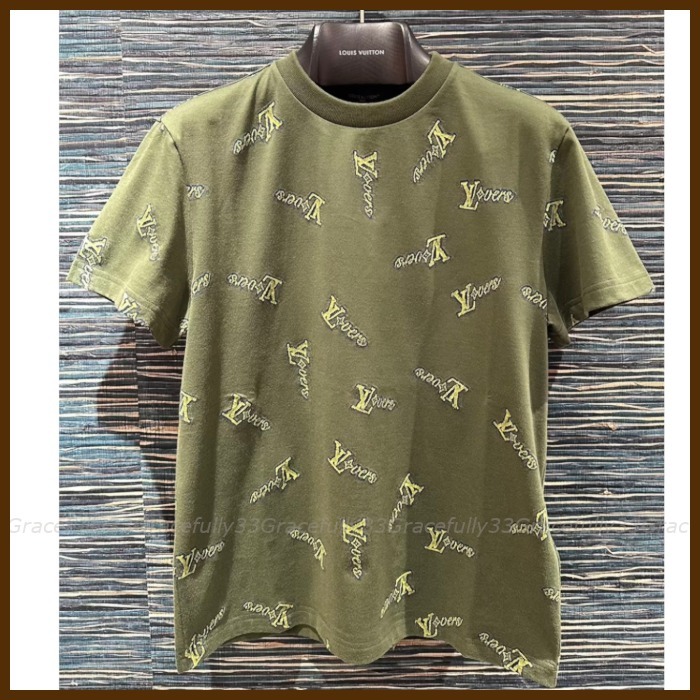 【ルイヴィトン】ジャカード織りコットンTシャツ