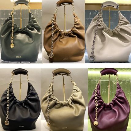 スクイーズバッグ スモール（メローナパラム） レッド - LOEWE