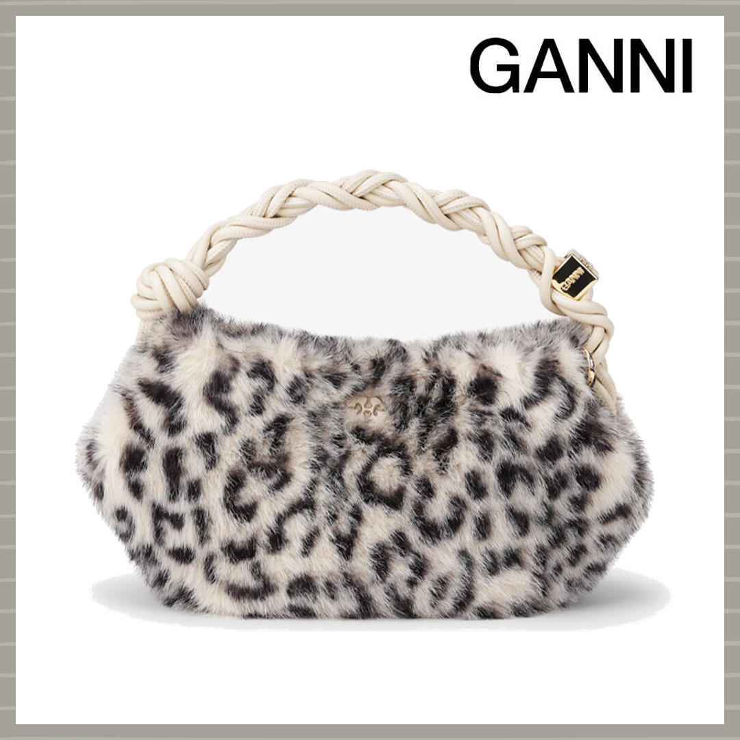 【GANNI】Leopard Fur MINI BOU BAG レオパード ファー バッグ