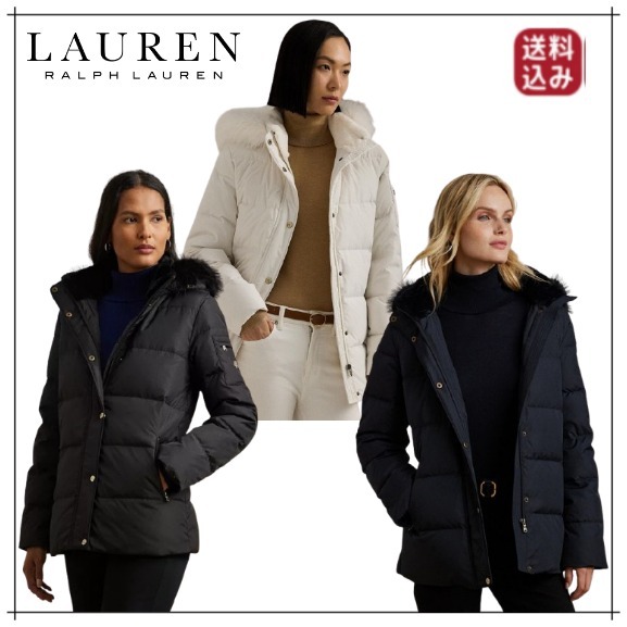 （残りわずか）LAUREN RALPH LAUREN フード付きコート