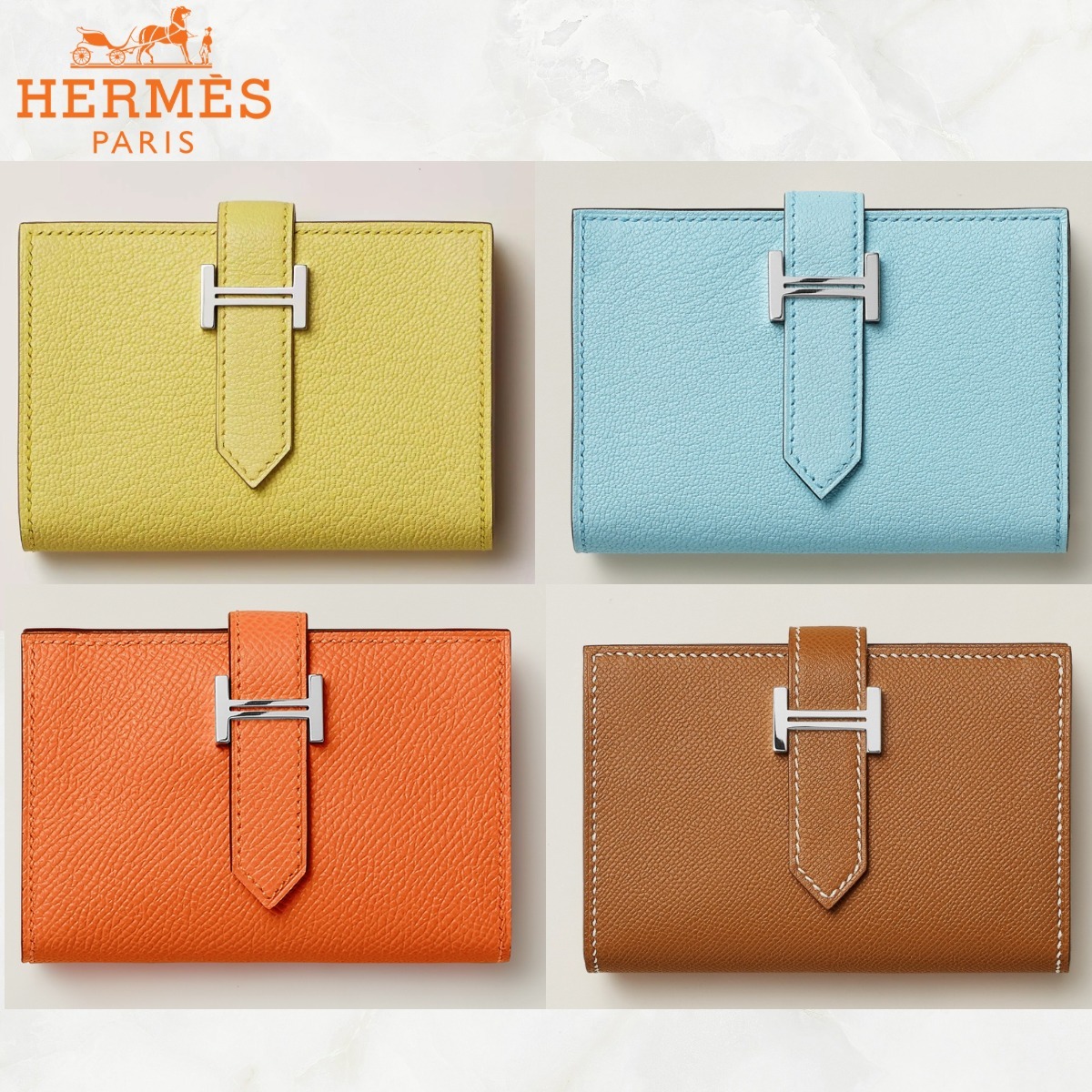 【HERMES】入手困難 エルメス HERMES ベアン ミニ 財布