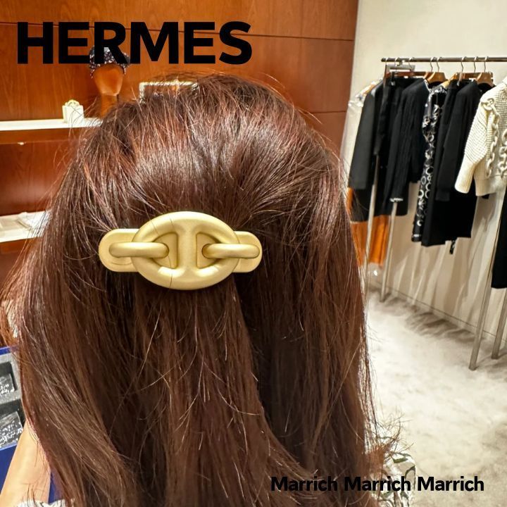 HERMES《可愛らしいデザイン♪》 ヘアクリップ トリ・マイヨン