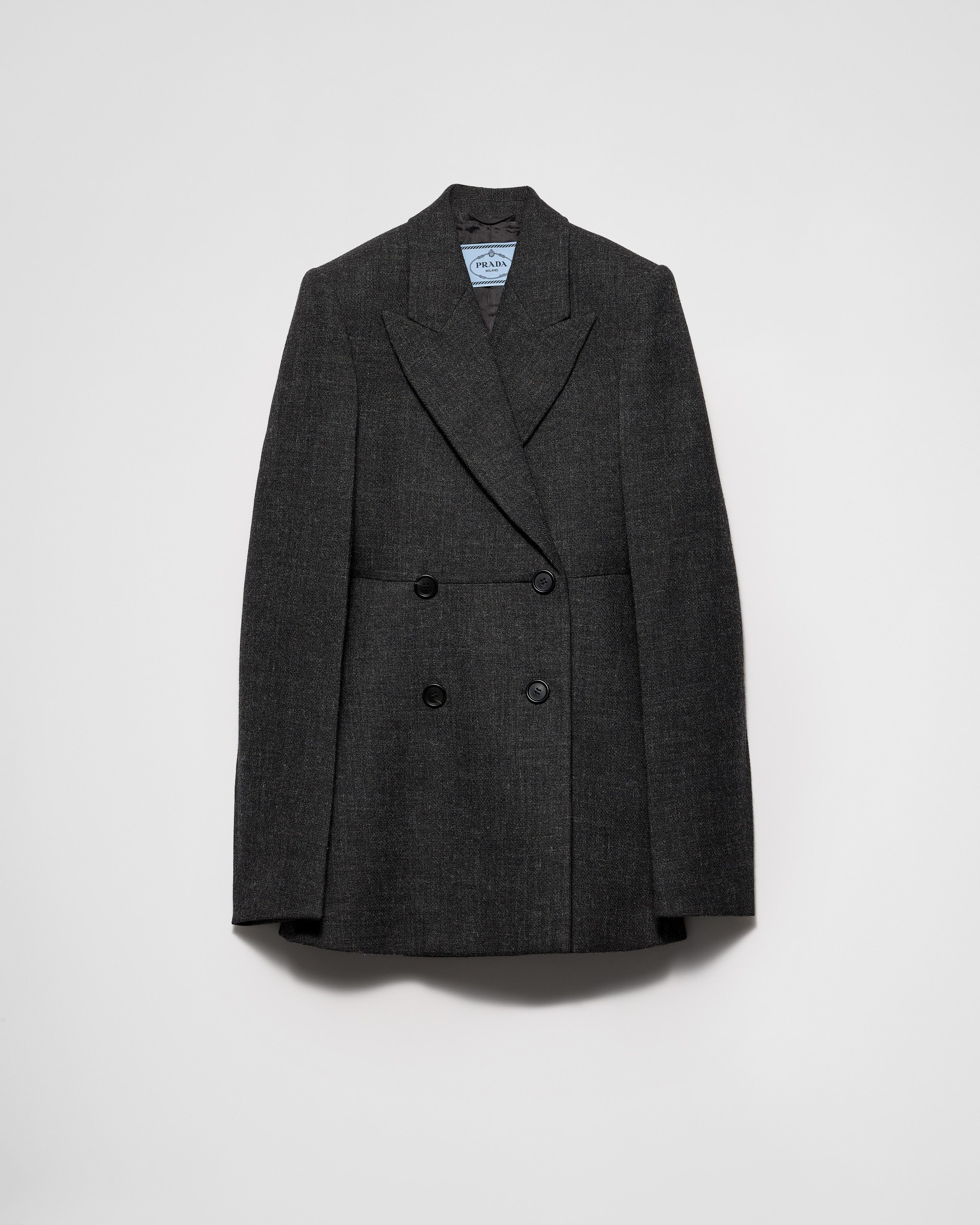 Double-breasted vintage-look rush stitch jacket ジャケット