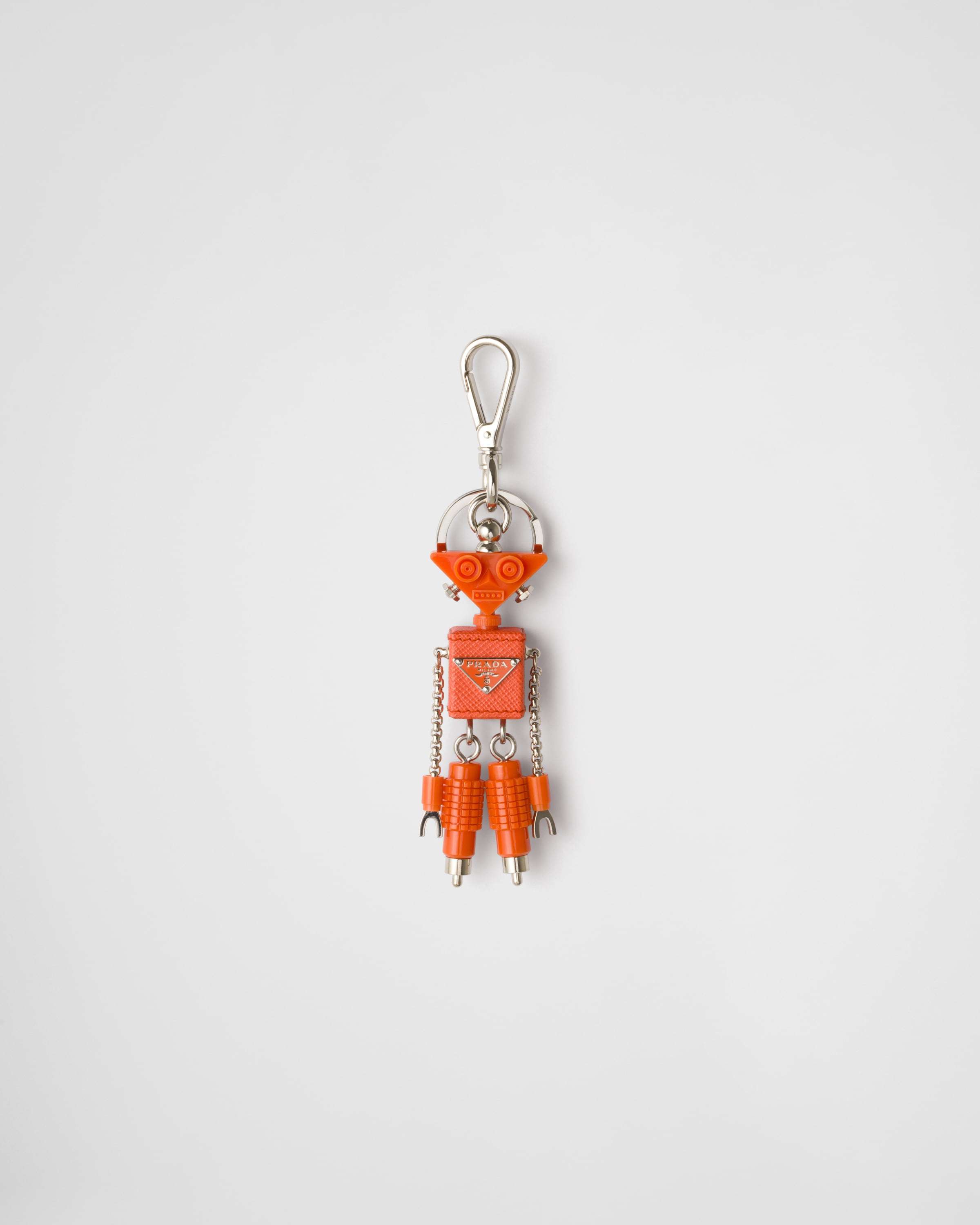 【日本入手困難】Robot Saffiano leather bag charm