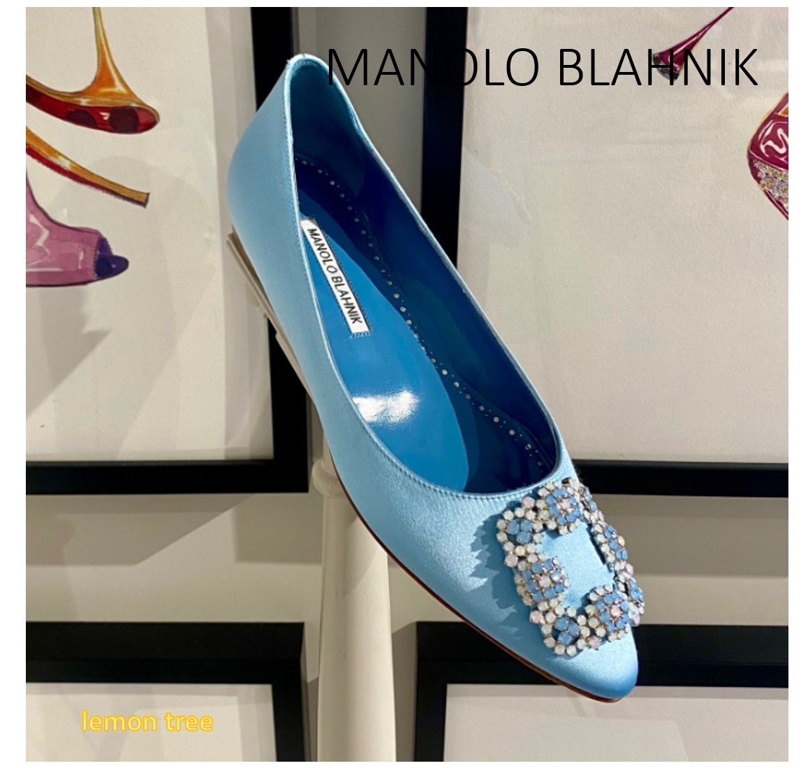 マノロ ブラニク Manolo Blahnik 【BB】フラットシューズ白 38