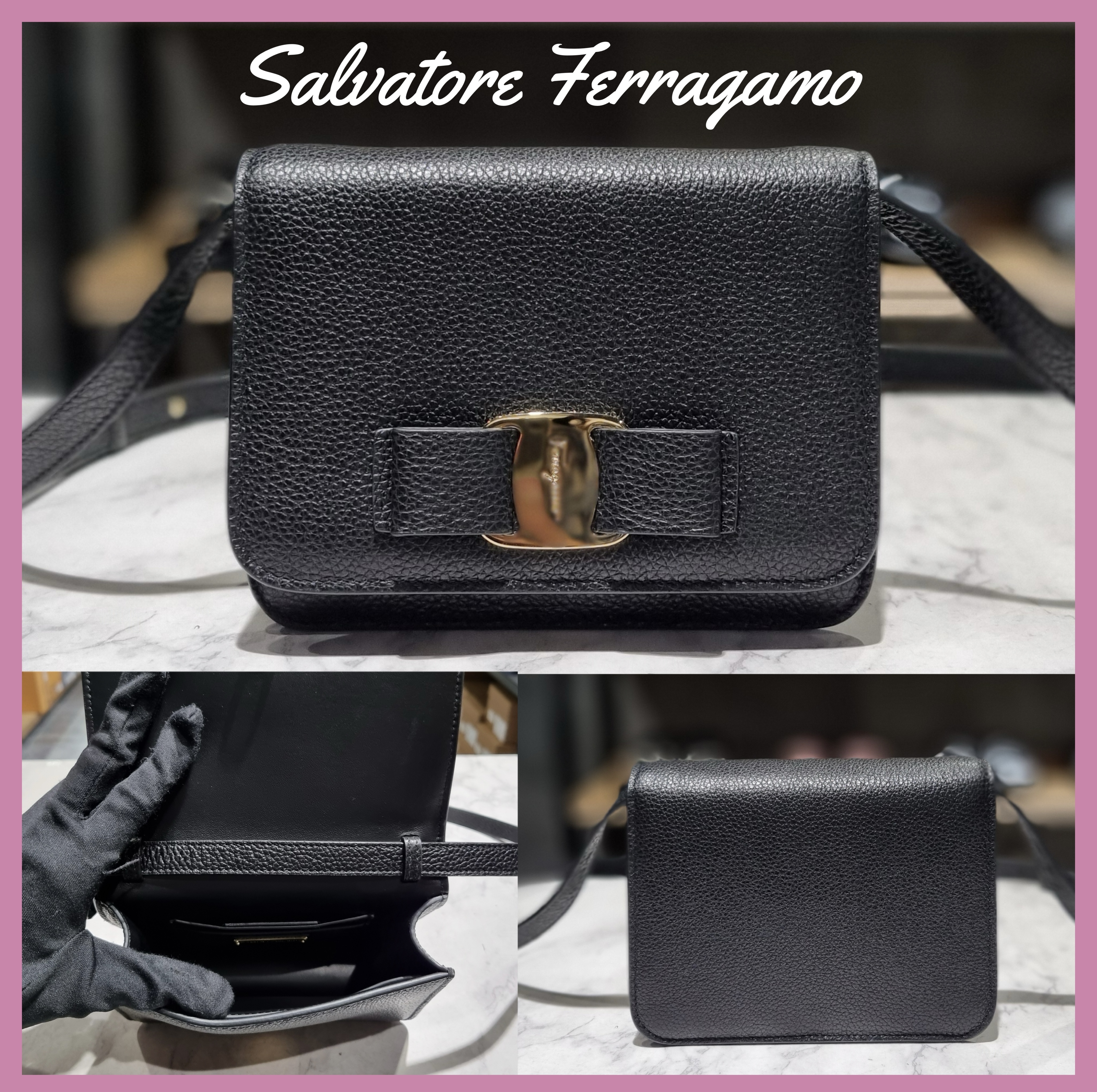 ☆FERRAGAMO☆ VARA リボン クロスバッグ ショルダーバッグ