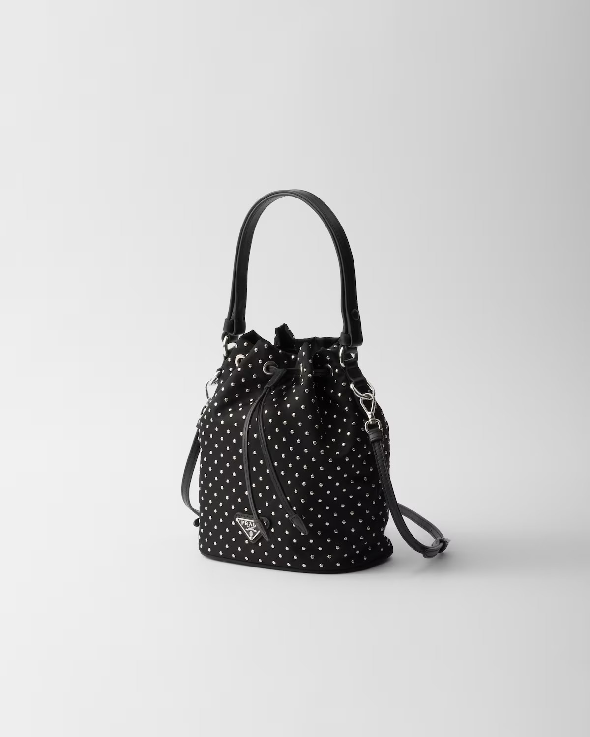 ☆PRADA☆プラダ スタッズ付きRe-Nylonミニバッグ □PRADA プラダ スタッズ付 Re-Nylon ミニバッグ