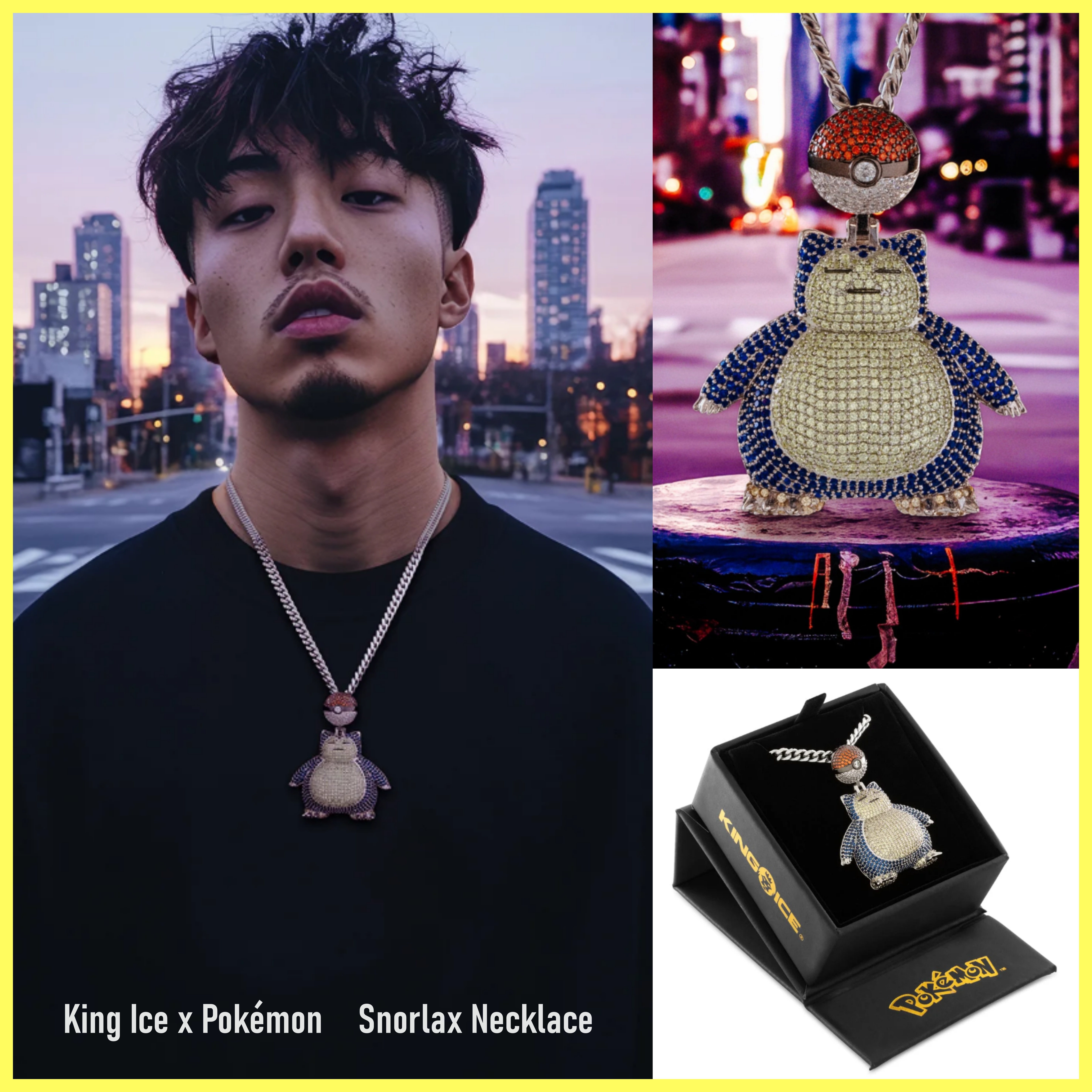 送料関税込【King Ice x Pokemon】Snorlax Necklace♪国内発送