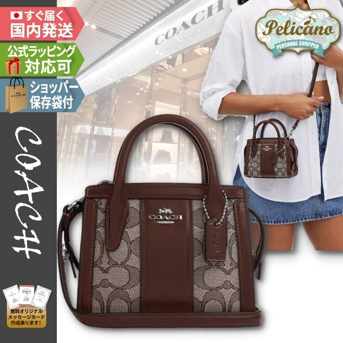 新作★【COACH】アンドレア ミニキャリーオール シグネチャー
