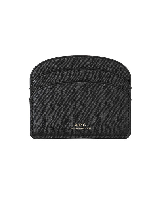 カードケース・名刺入れ A.P.C. 24SS Saffiano Demimoon Card Wallet PXBJQ F63270 LZZ