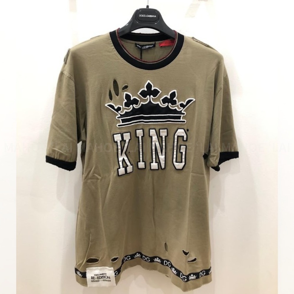 DOLCE & GABBANA メンズ KING 半袖 Tシャツ