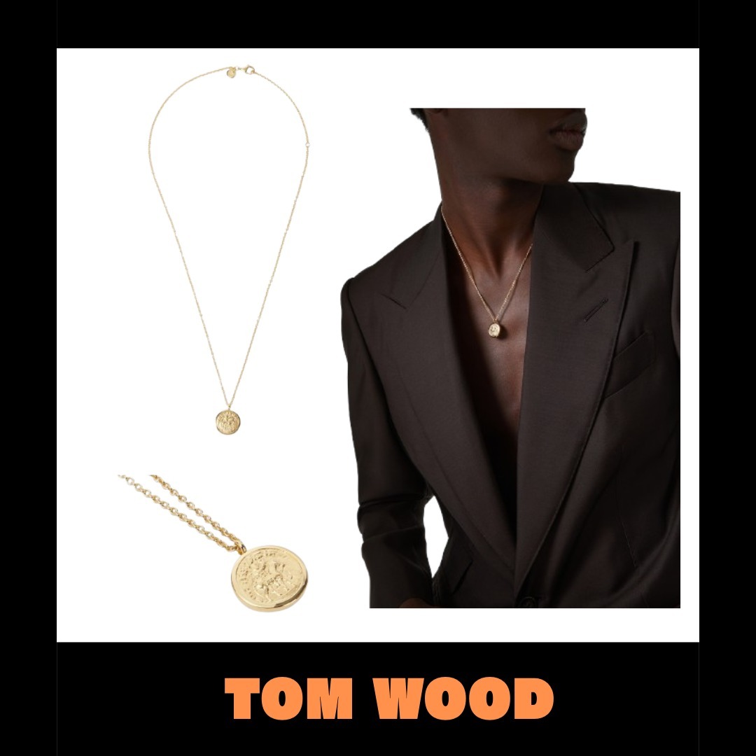 ★TOM WOOD★コイン 18kt 金メッキ ネックレス