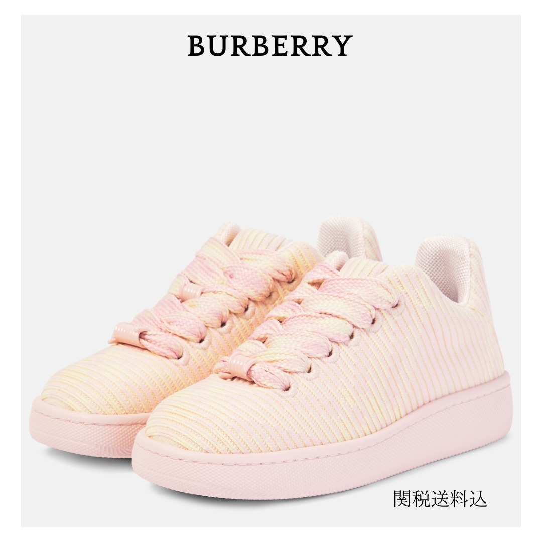 Burberry 新しいトレーナーチェックキャンバススニーカー