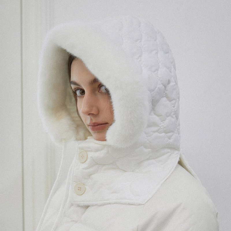 【TATIANA】Snowy Quilt Padding Balaclava バラクラバ