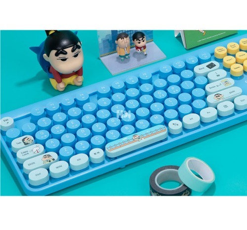 クレヨンしんちゃん 正規品 ワイヤレスキーボード 韓国人気