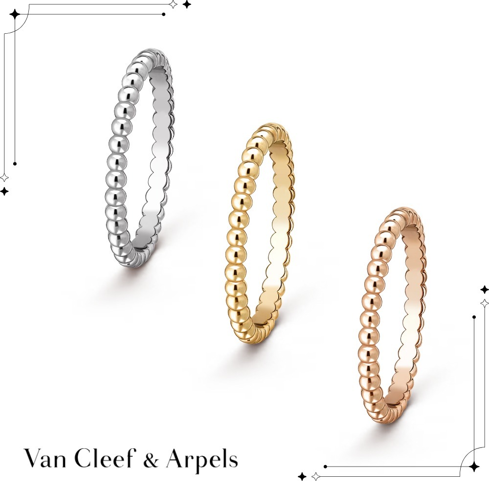 VanCleef&Arpels ペルレ ゴールドパール リング スモールモデル