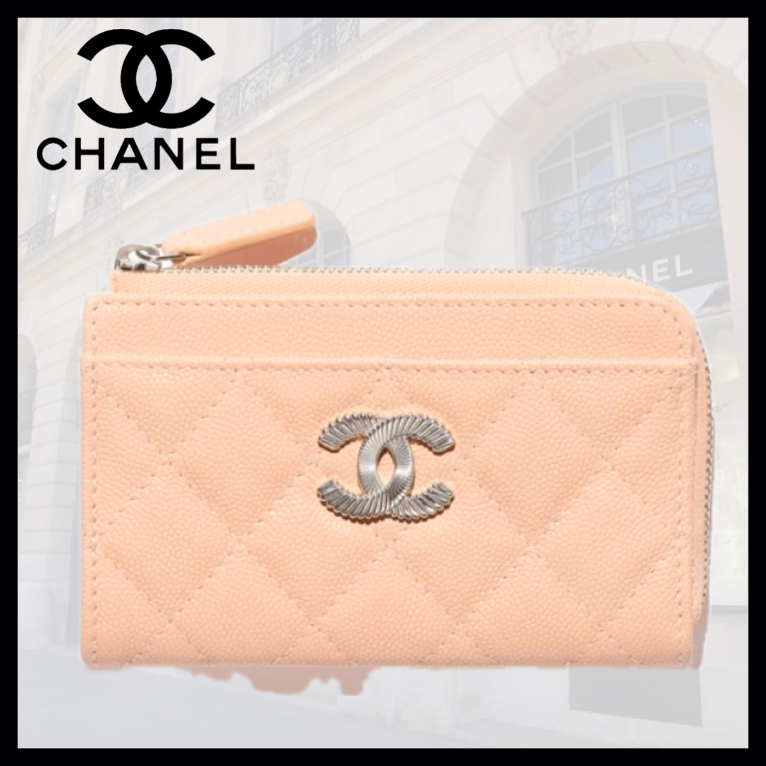 可愛い色【CHANEL】 カードケース フラグメントケース 財布