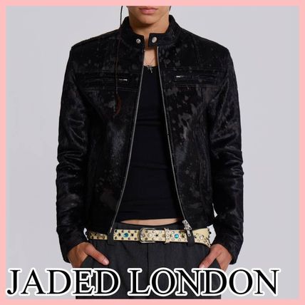 JADEDLONDON レザー＆ファーレザージャケット 男女兼用 バイカー JADEDLONDON レザー＆ファーレザージャケット 男女兼用 バイカー