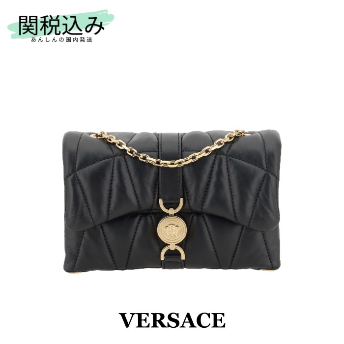 【Versace】キルティング ミニ バッグ クレイオ ブラック