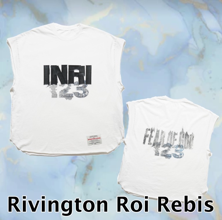 【Rivington Roi Rebis】xFear of god INRI カットオフTシャツ