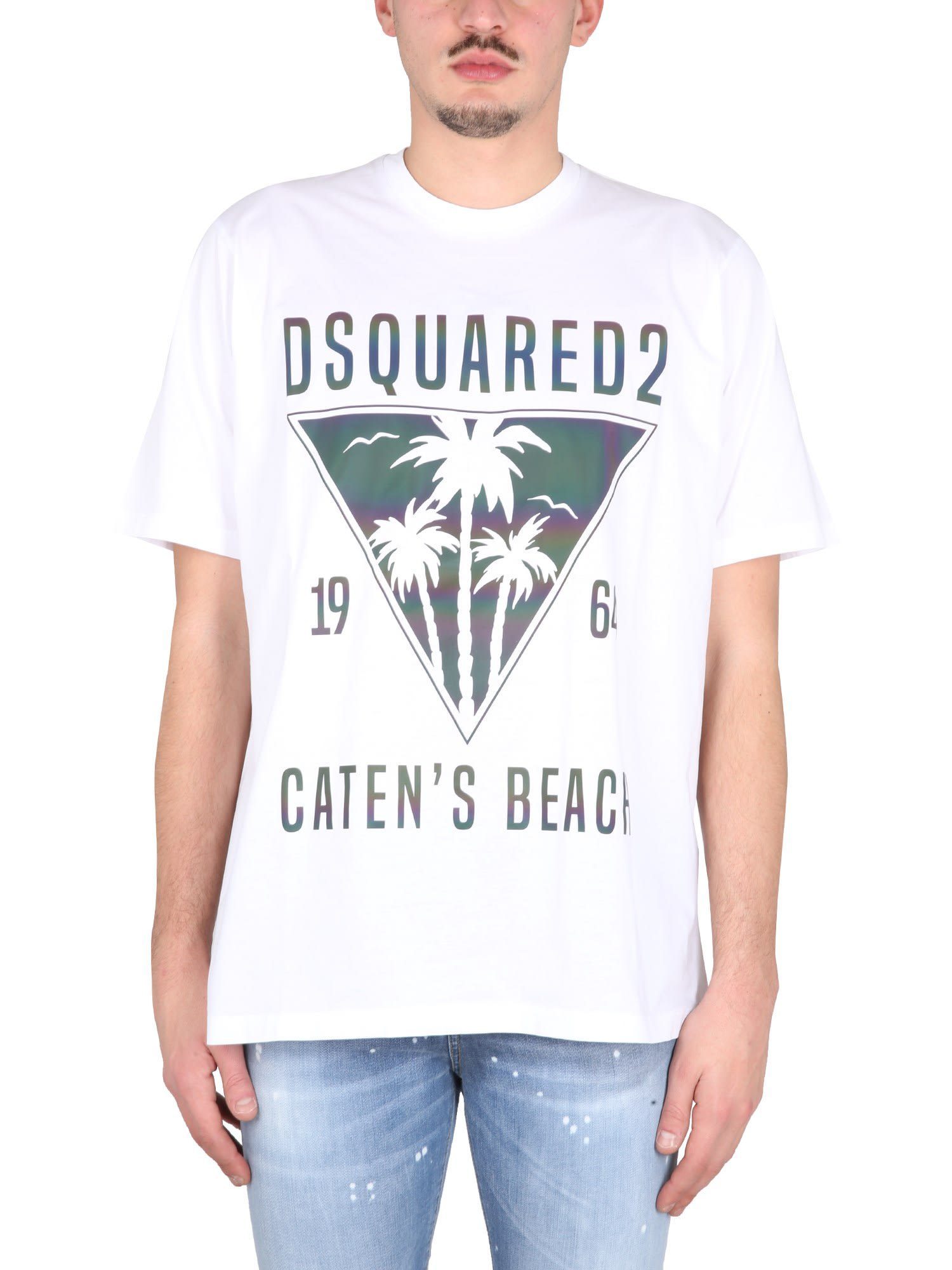 【送料&関税込】Dsquared2 Catens Beach T-shirt