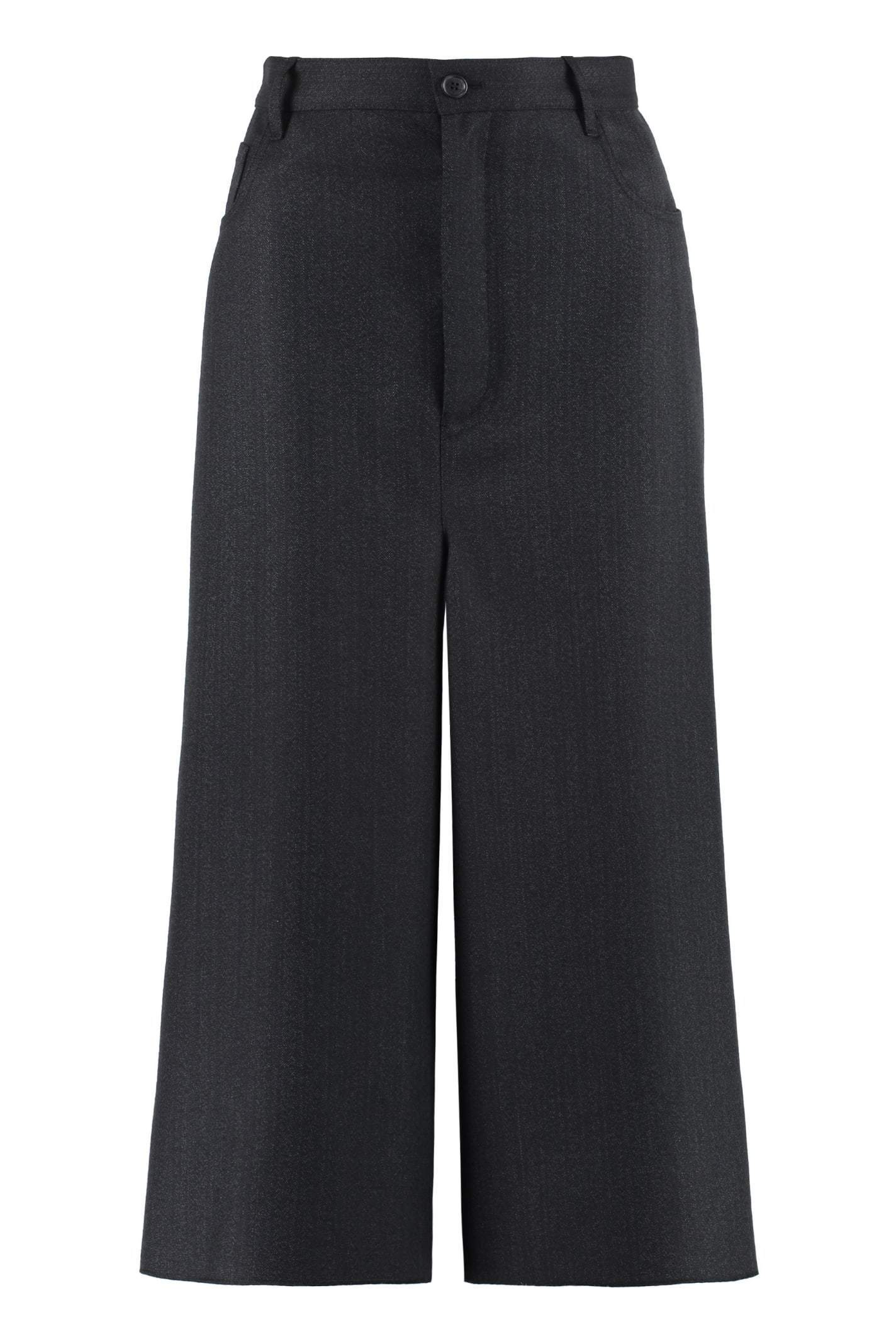 【送料&関税込】Balenciaga Wool Wide-leg Trousers