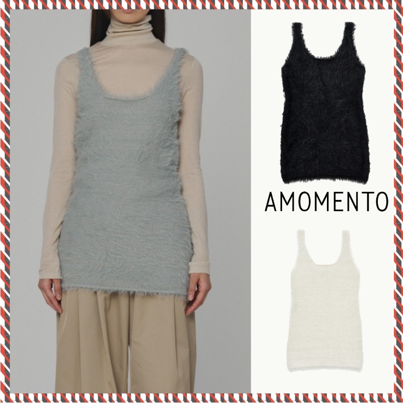 AMOMENTO(アモーメント)のSHAGGY KNIT DRESS通販 | mirabella