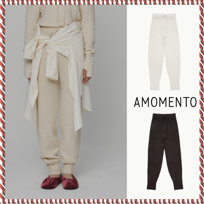 【AMOMENTO】24fw BOUCLE JOGGER PANTS