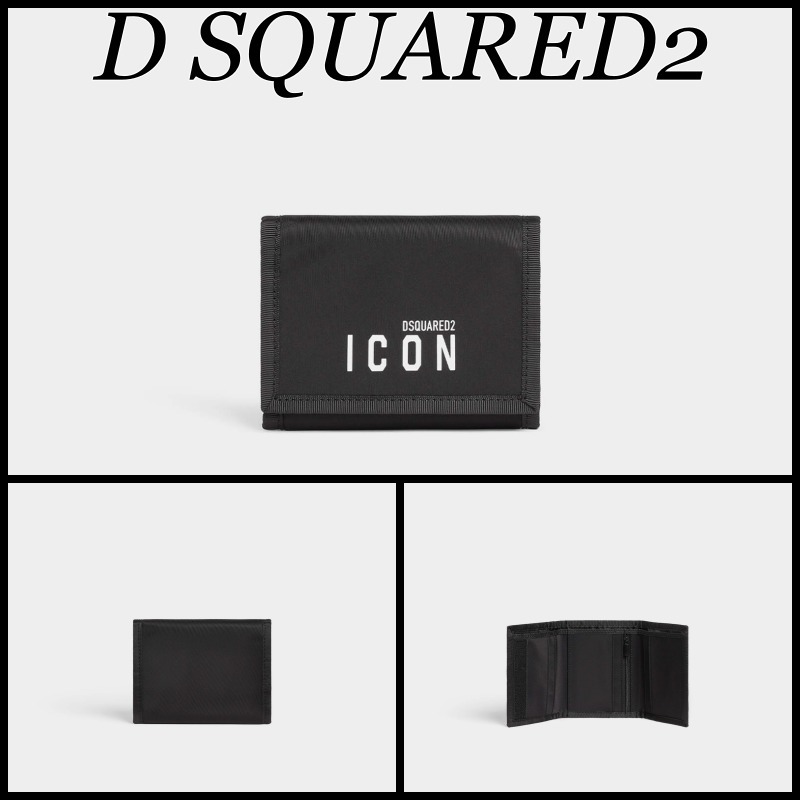 【関税込】D SQUARED2 ディースクエアード◆ロゴ 折りたたみ財布