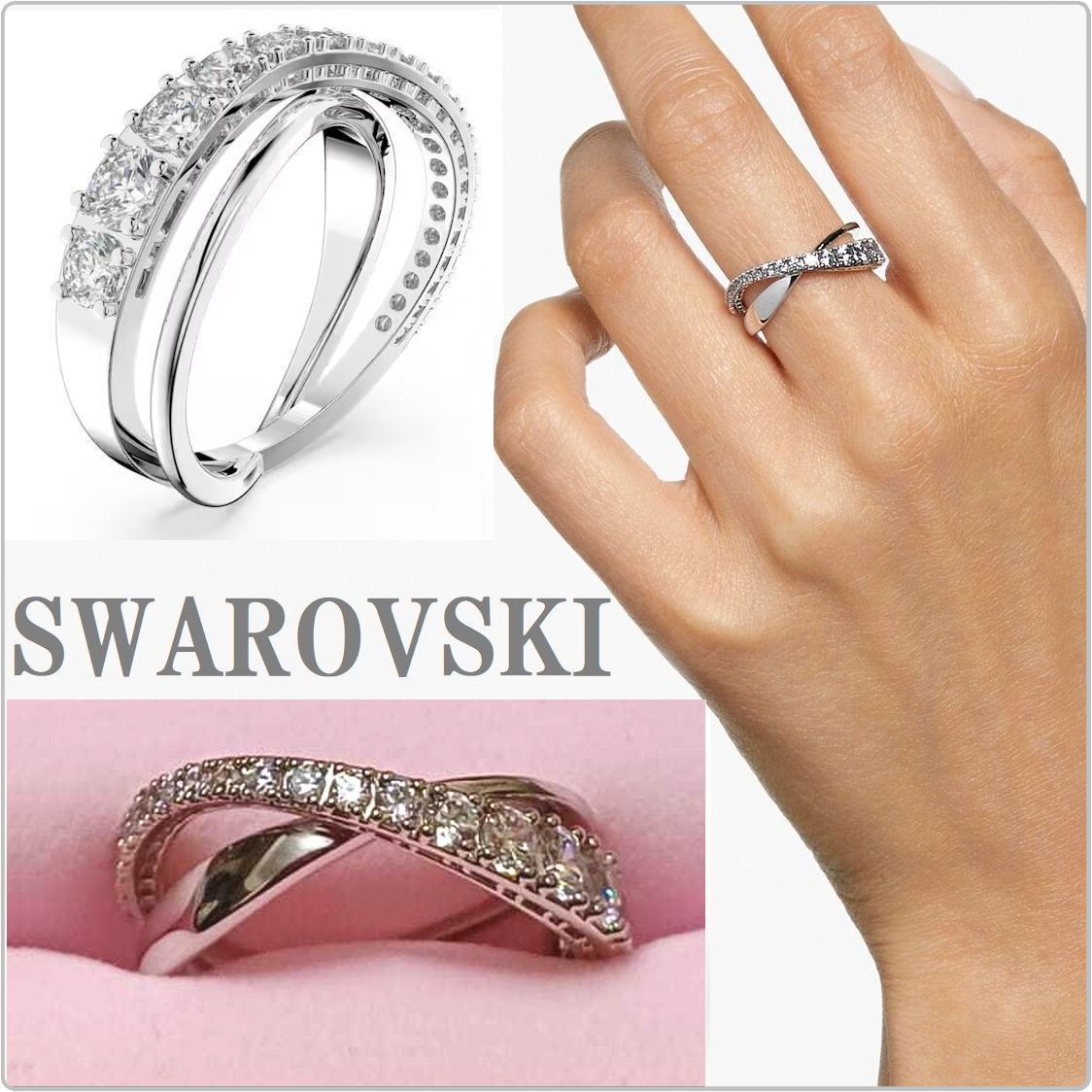最新モデル SWAROVSKIスワロフスキー Hyperbola リング 追跡送料関税込 アクセサリー