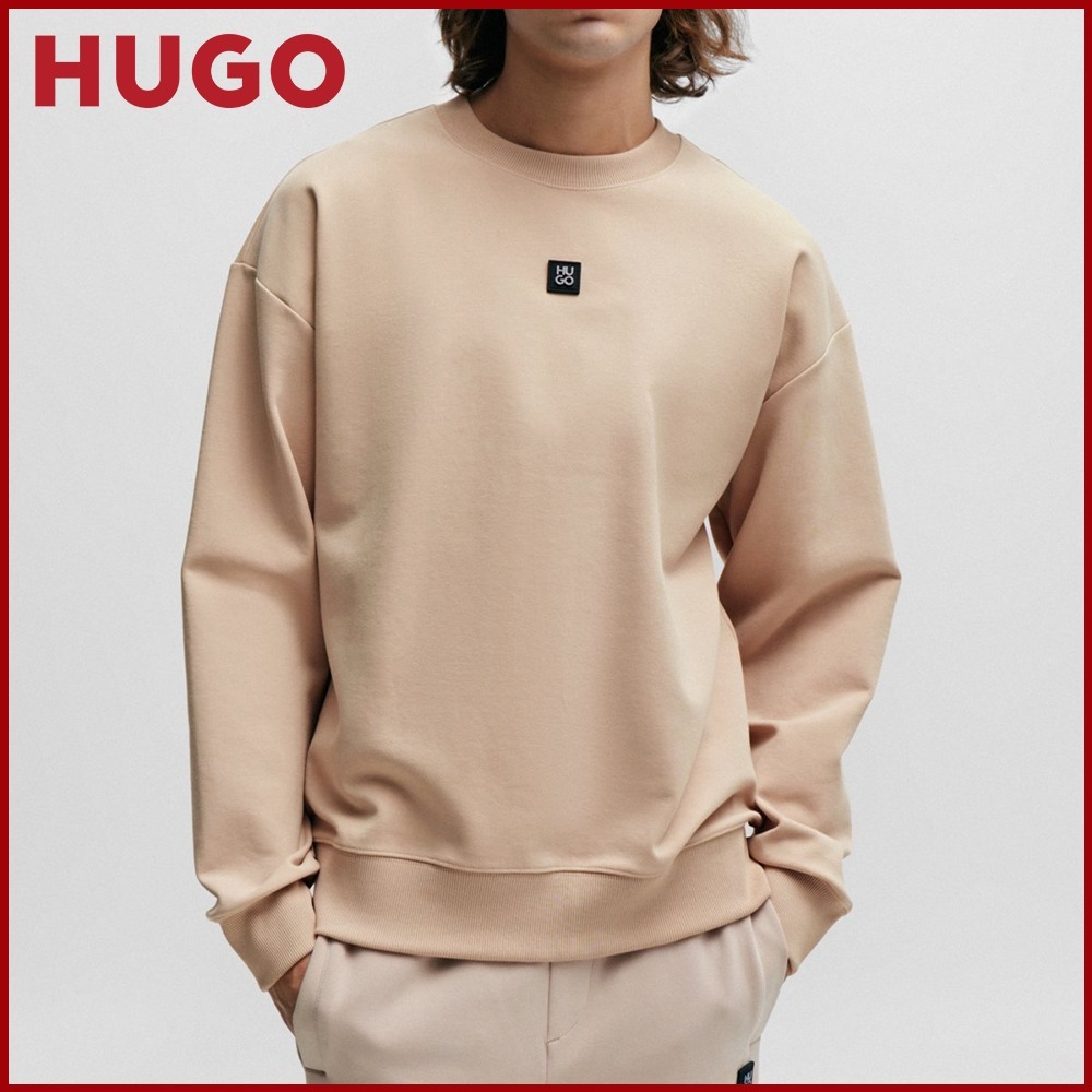 HUGO ストレッチコットン レギュラーフィット スウェットシャツ