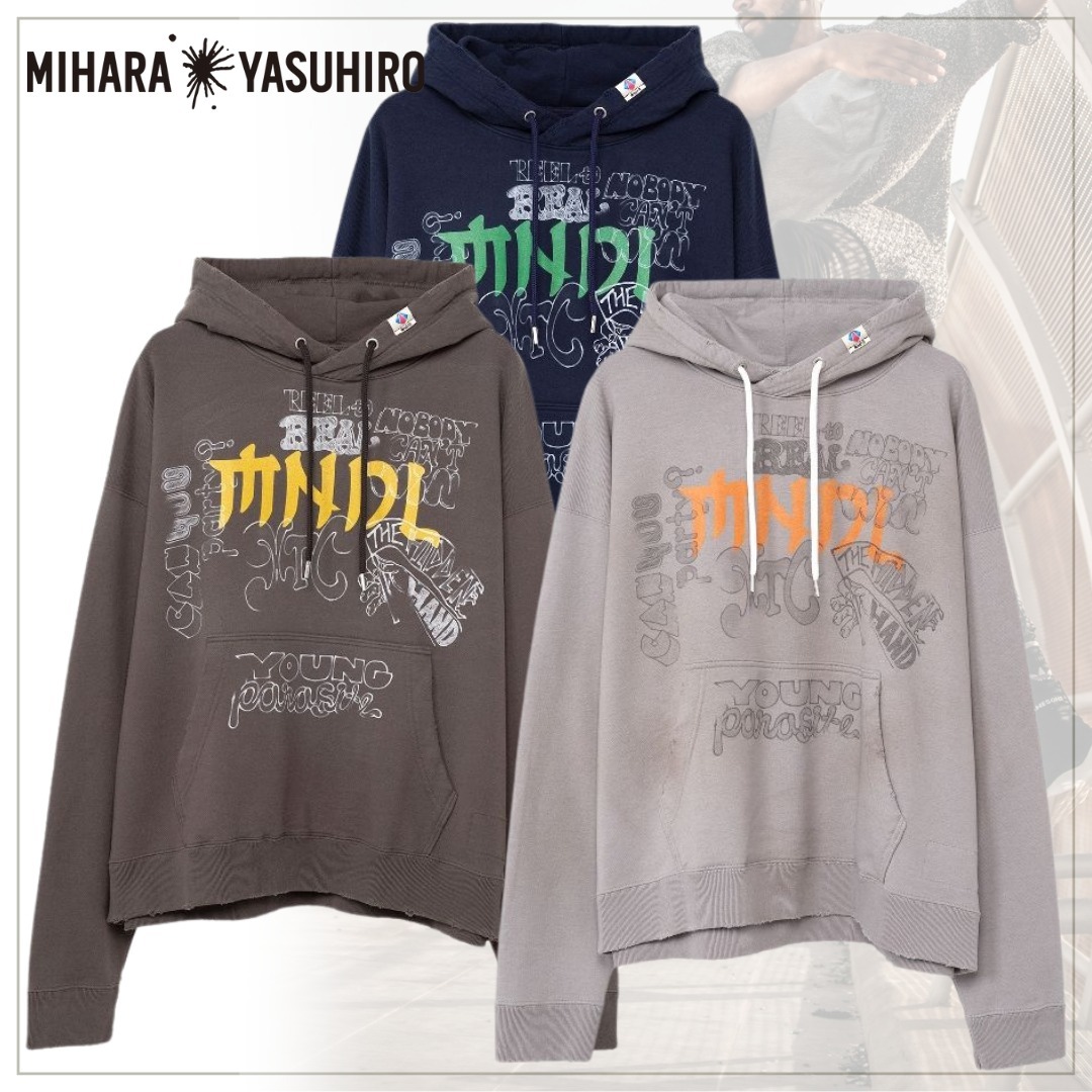 エターナルな魅力【MIHARAYASUHIRO】Distressed Hoodie