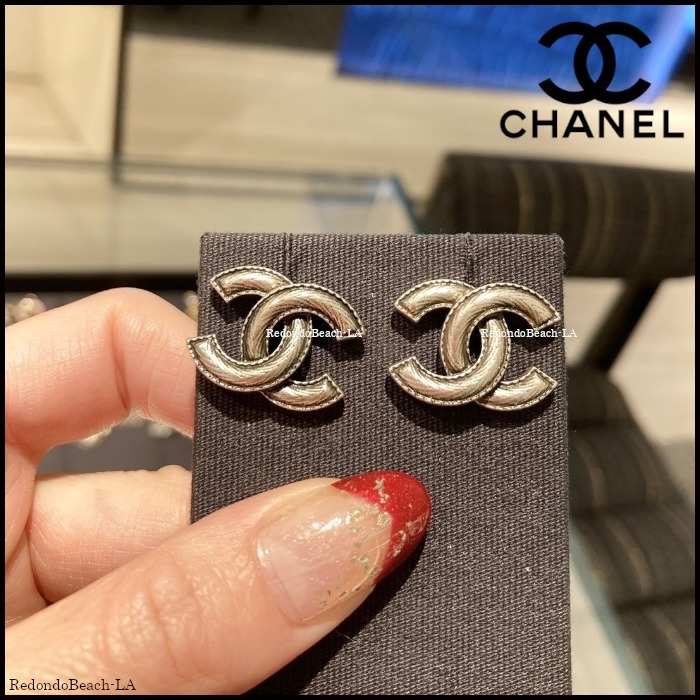【大人上品LOOKの完成】★CHANEL★ピアス★希少シルバー